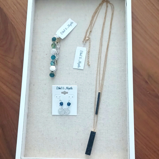 3pc Jewelry Bundle. Necklace, Earrings, And Bracelet. New With Tags.